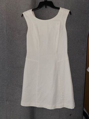 The Limited White Sleeveless A-Line Mini Dress